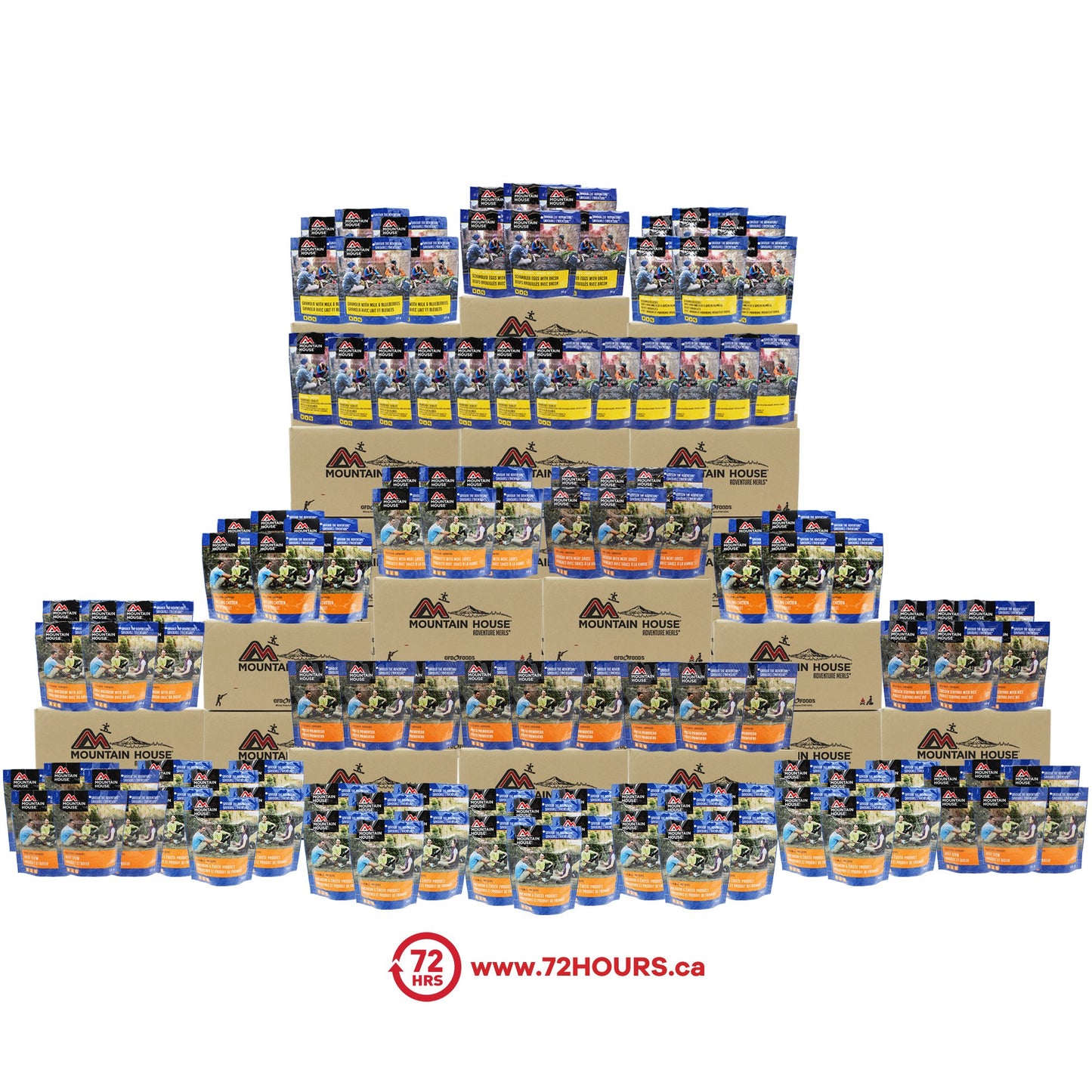 3 Month Food Supply 2000 calories per day - 288 Pouches (Mountain House®)