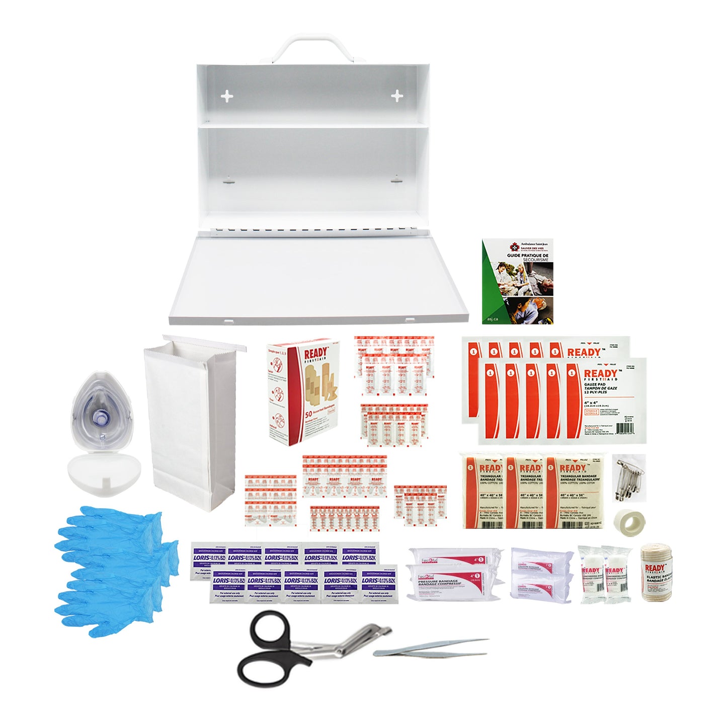 Alberta Level 1 Metal Cabinet First Aid Kit