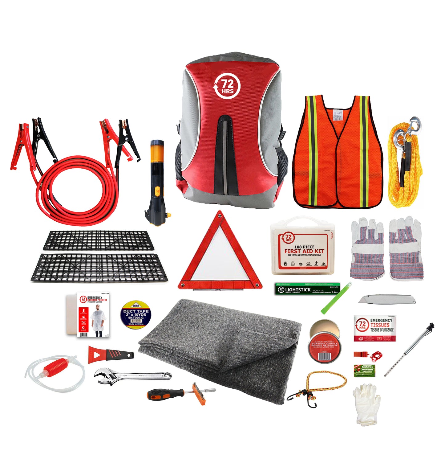 72HRS Deluxe Backpack Vehicle Kit