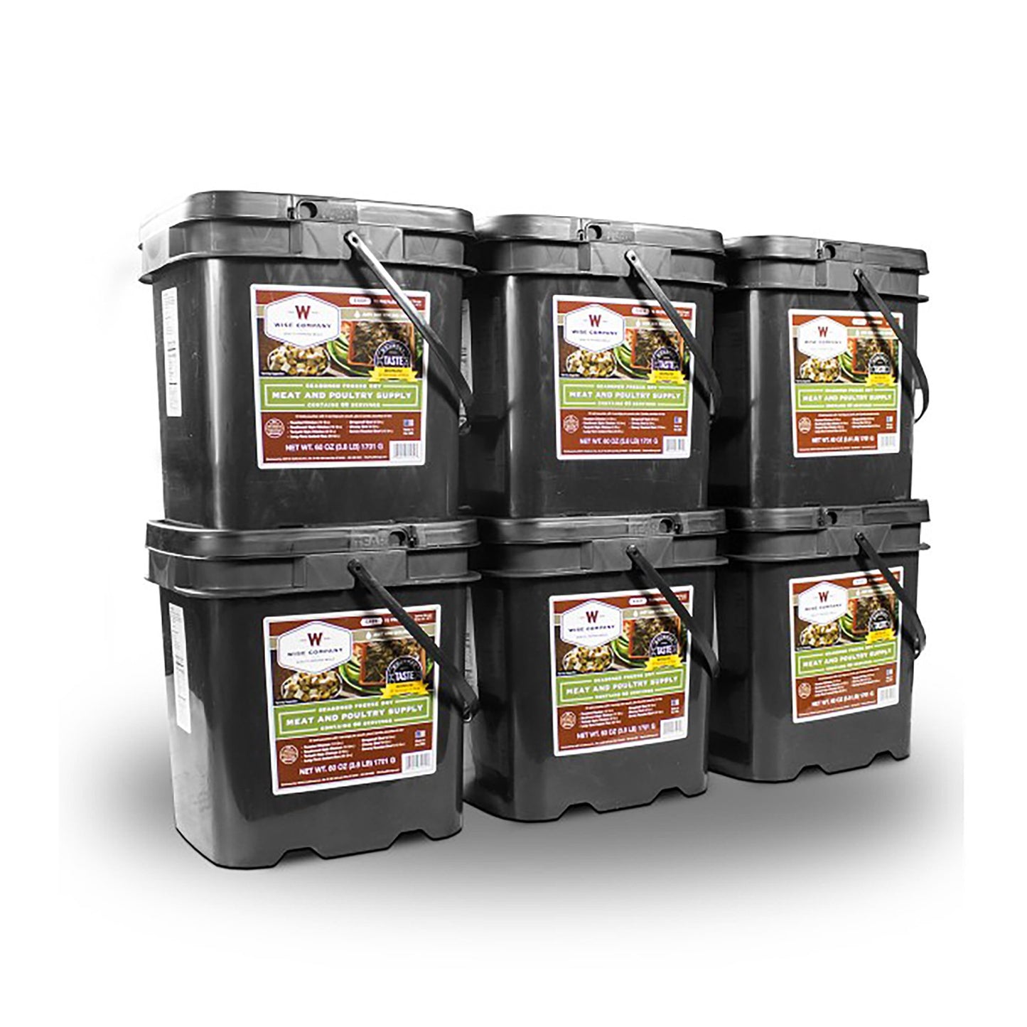 Wise 360 Servings Emergency Freeze Dried Meat with Rice