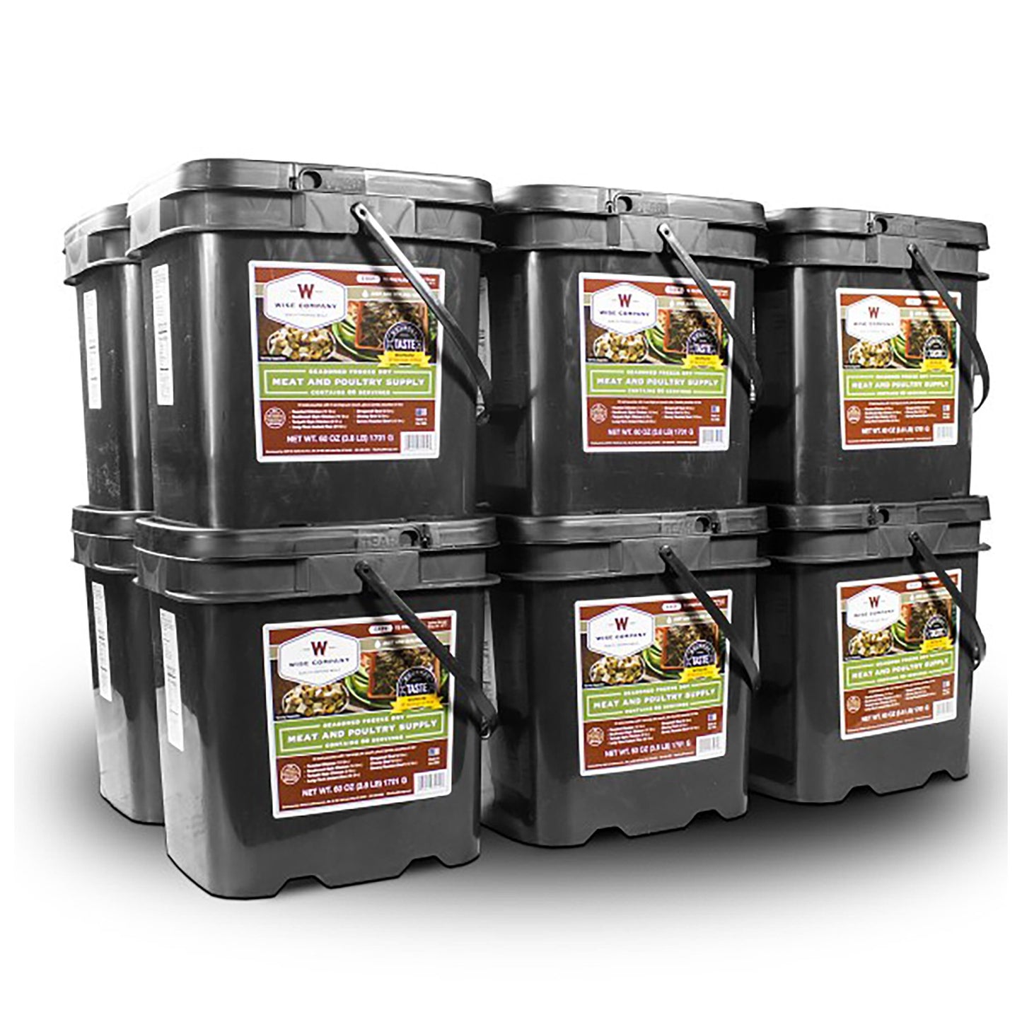 Wise 720 Servings Emergency Freeze Dried Meat with Rice