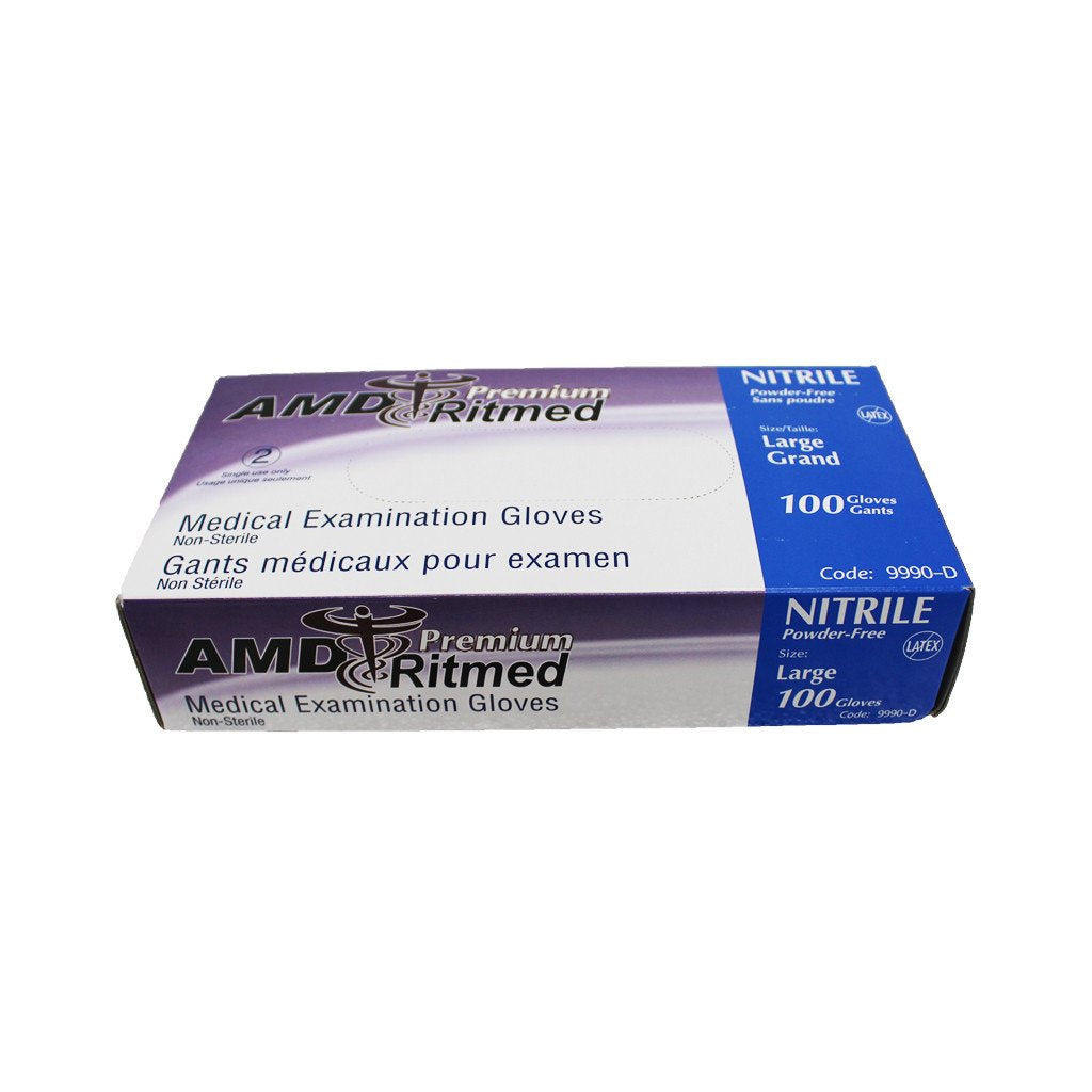 Nitrile Medical Examination Gloves (Non Sterile)- AMD Ritemed