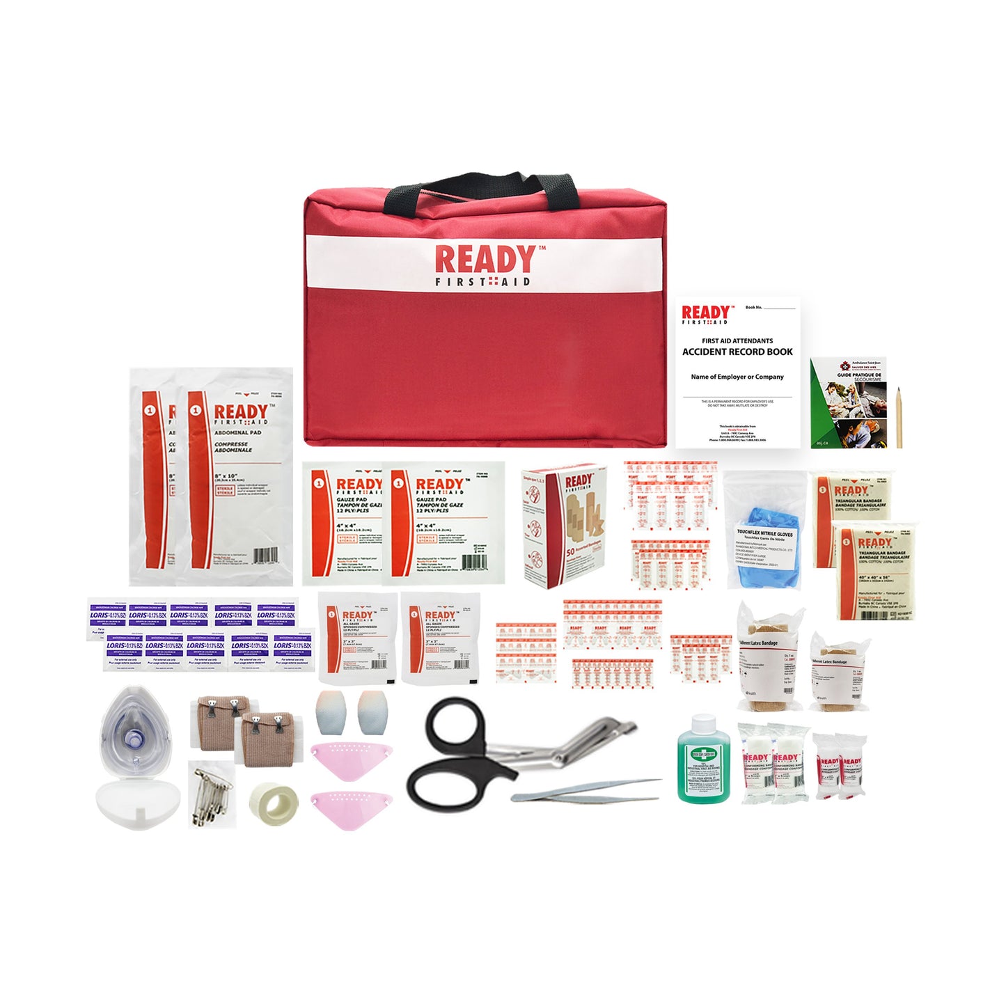 Saskatchewan 1 - 9 Employees First Aid Kit Minimum Requirements
