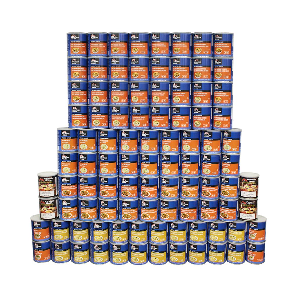 1090 Serving Breakfast, Lunch and Entree Package - 96 cans (Mountain House®)