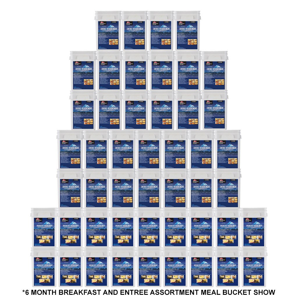 12 Month Breakfast and Entree Assortment Meal Bucket (Mountain House®)