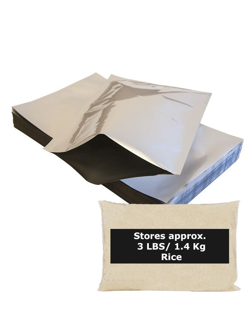 1 Gallon Mylar Bag (Without Ziplock) Case of 100 - 5.0 Mil: 25.40cm x 40.64cm (10 inches x 16 inches)