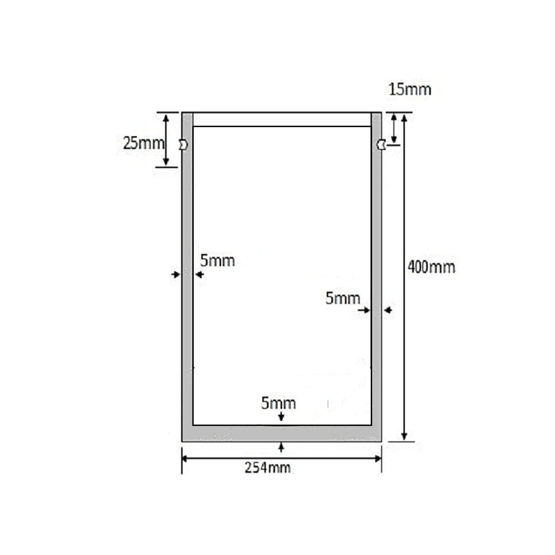 1 Gallon Mylar Bag (Without Ziplock) Case of 100 - 5.0 Mil: 25.40cm x 40.64cm (10 inches x 16 inches) measurements