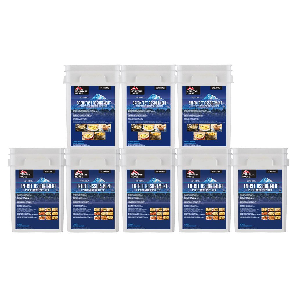 1 Month Breakfast and Entree Assortment Meal Bucket (Mountain House®)