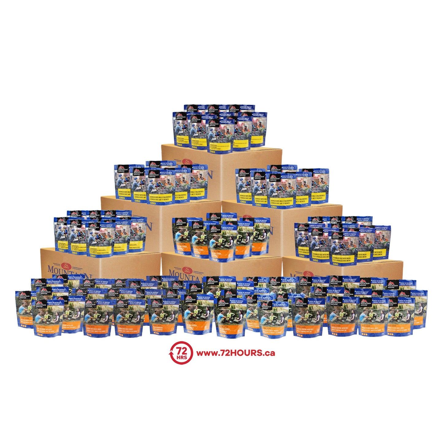 1 Month Food Supply 2000 calories per day - 96 Pouches (Mountain House®)