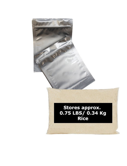 1 Quart Mylar Bag with Ziplock Case of 100- 5.0 Mil: 15.24cm x 20.32cm x 0.8cm (6 inches x 8 inches x 2 inches)