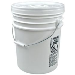 6 Gallon Food Grade Plastic White Buckets / Pail w/handle
