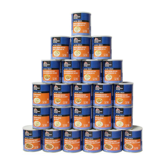 240 Serving Lunch and Entree Package - 24 cans (Mountain House®) #10 Can