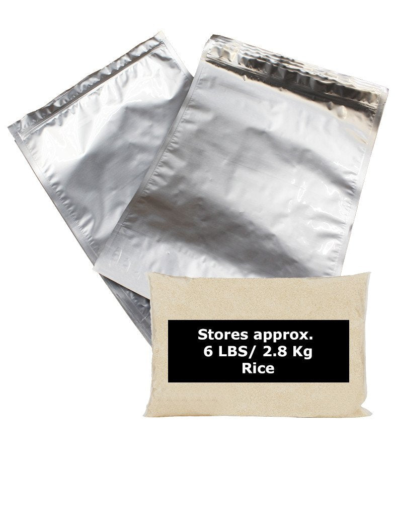 2 Gallon Mylar Bag with Ziplock Case of 50 - 5.0 Mil: 35.56cm x 45.72cm x 15.24cm (14 inches x 18 inches x 6 inches) case bulk