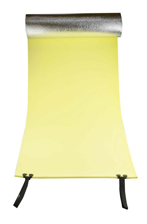 Emergency Double-Sided Outdoor Mattress unrolled