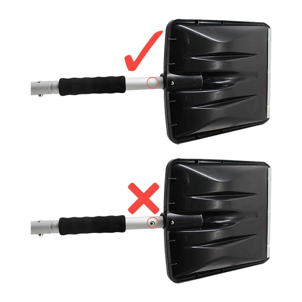 3 in 1 Collapsible Snow Shovel correct installation