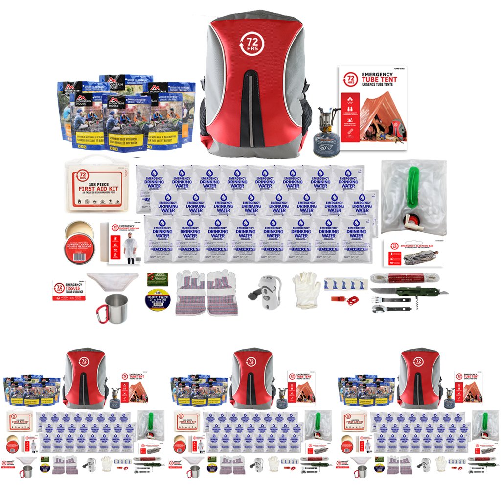 4 Person - 72HRS Real Meal Survival Kit
