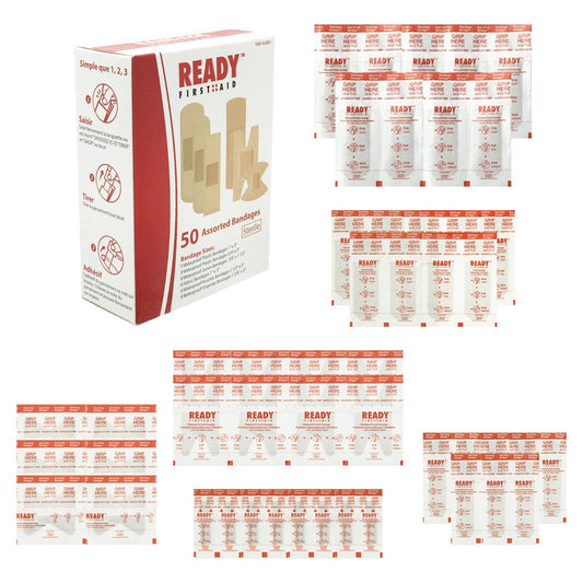 Ready First Aid 50 Assorted Bandages