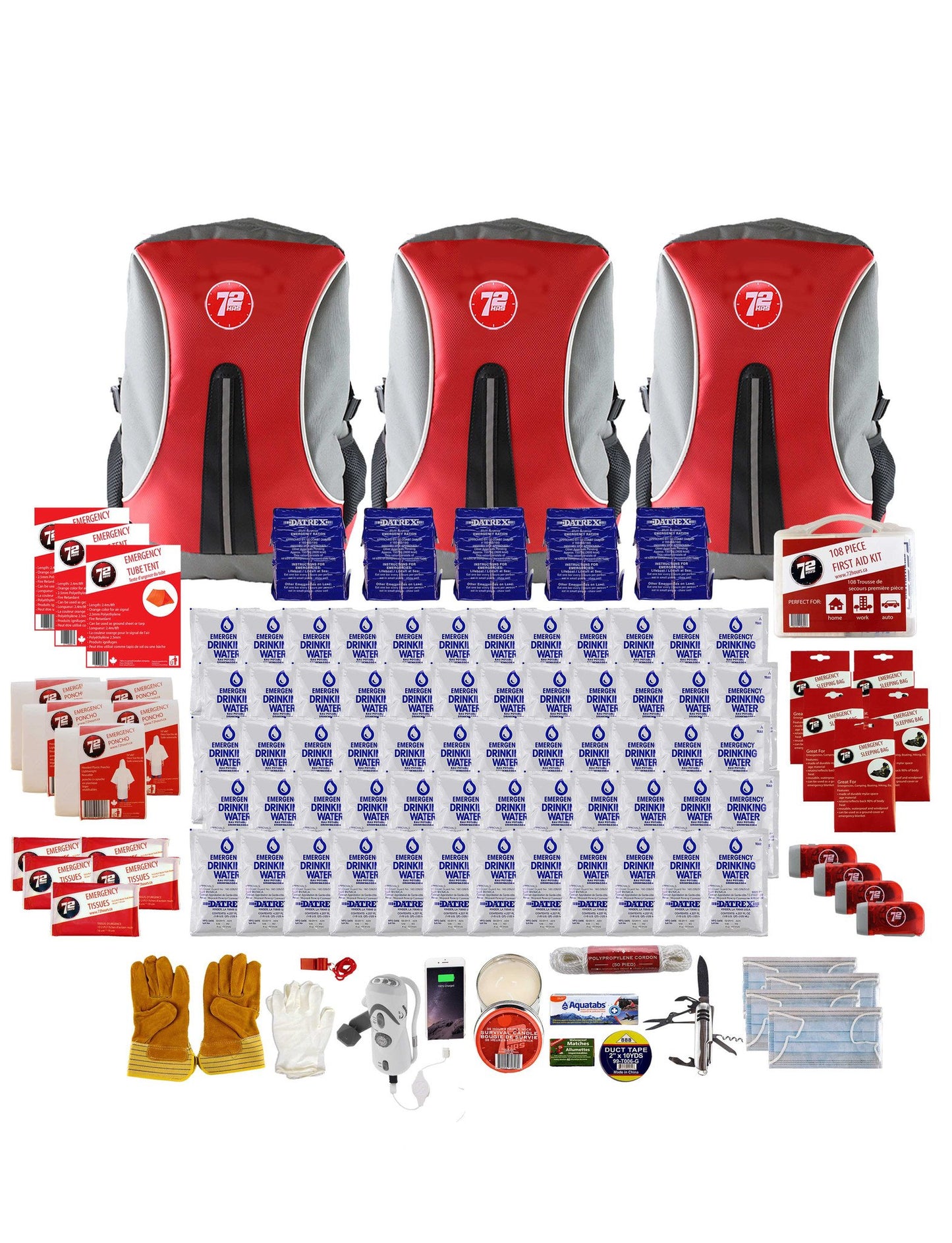 5 Person 72HRS Backpack Deluxe Kit