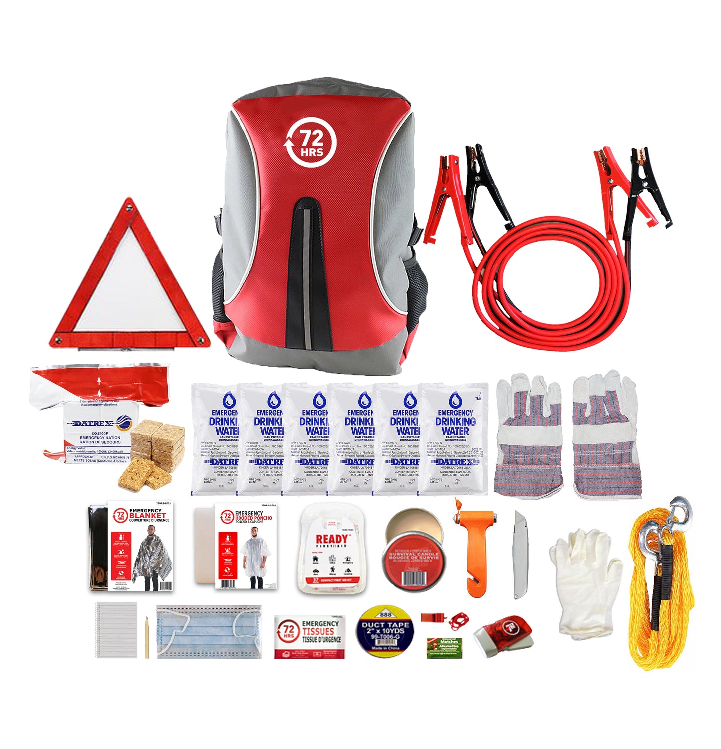 72HRS Essential Backpack Car Kit