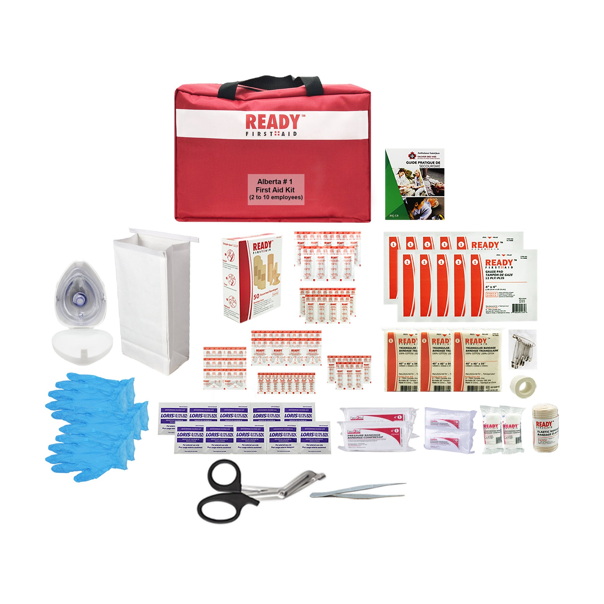 Alberta Level 1 First Aid Kit in Bag