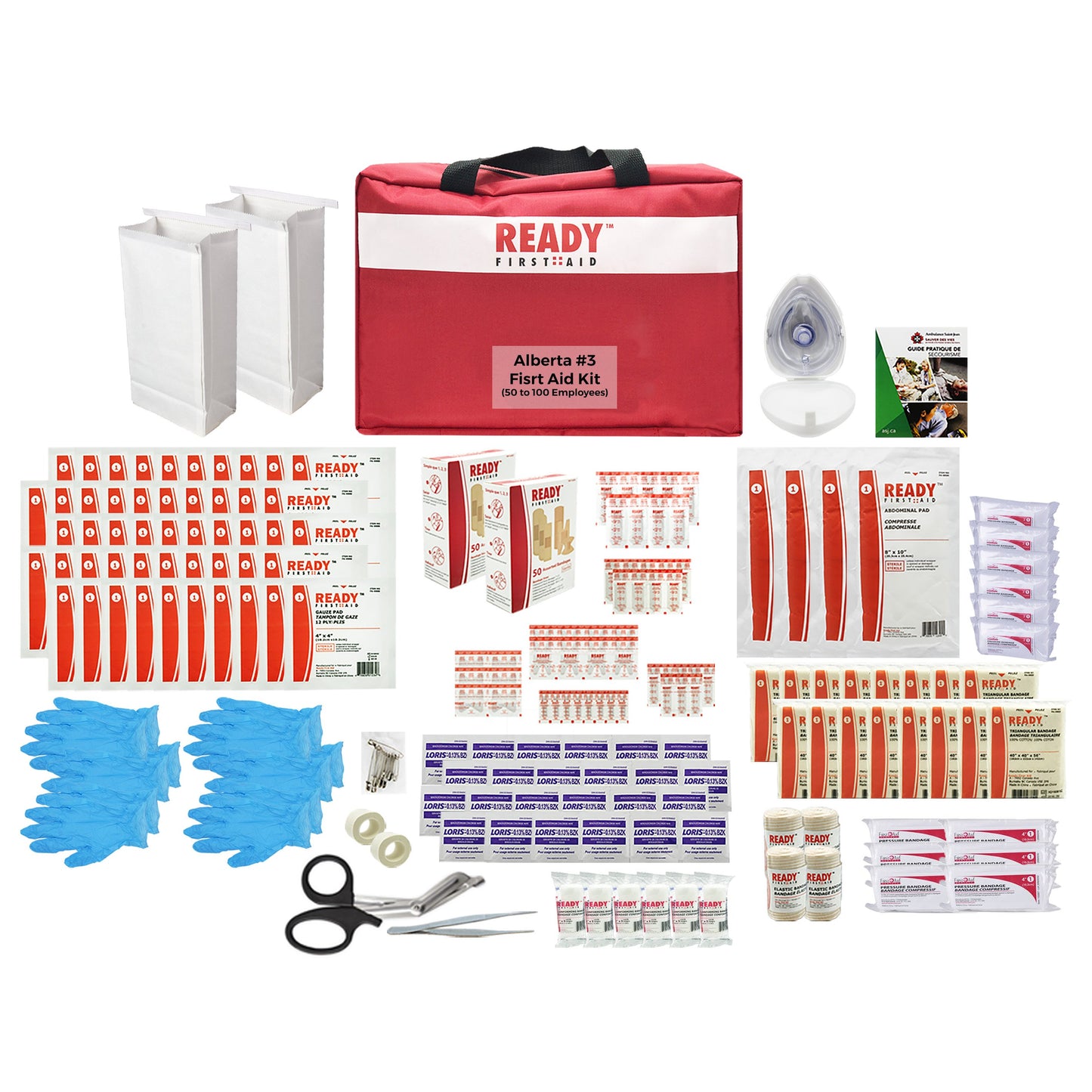 Alberta Level 3 First Aid Kit with Bag