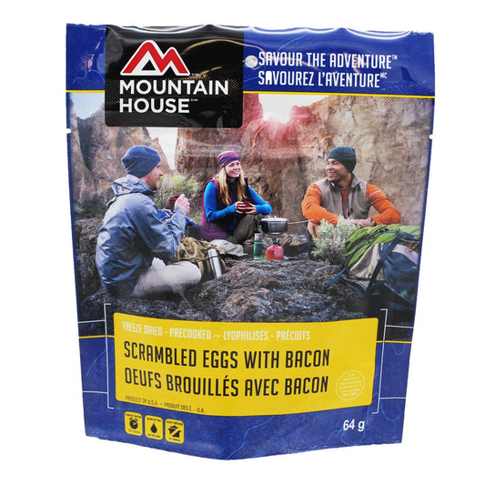Mountain House Scrambled Eggs with Bacon Pouch Scrambled Eggs With Bacon Pouch - One Serving (Mountain House®)