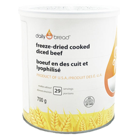 Can of Daily Bread® Freeze-Dried Cooked Diced Beef