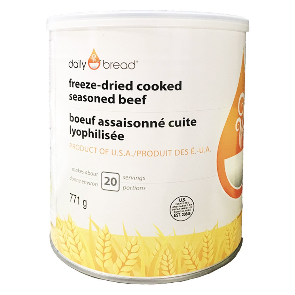 Can of Daily Bread® Freeze-Dried Cooked Seaasoned Beef