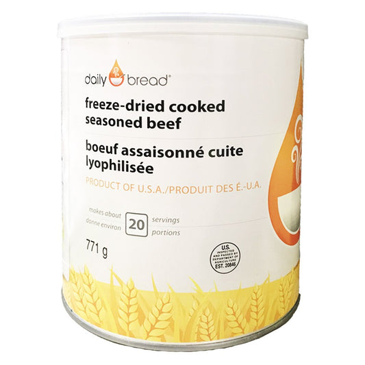 Can of Daily Bread® Freeze-Dried Cooked Seaasoned Beef
