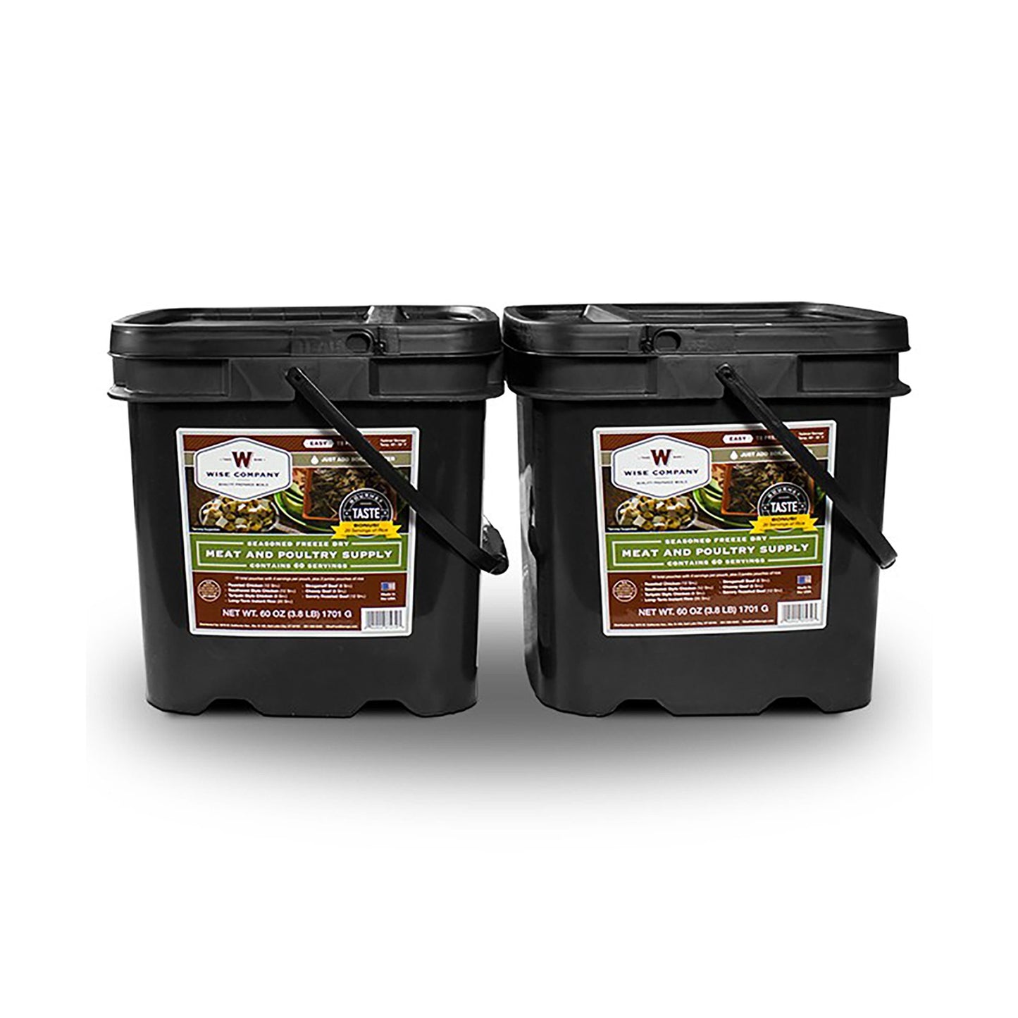 Wise 120 Servings Emergency Freeze Dried Meat with Rice