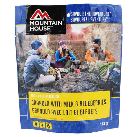 Granola with Milk and Blueberries Pouch - One Serving (Mountain House®)