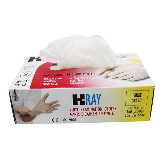 Vinyl Medical Examination Gloves (Non Sterile)- H-Ray