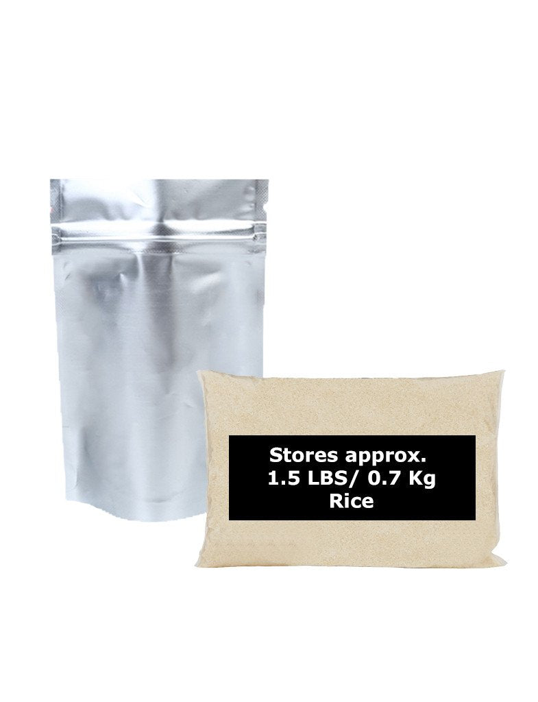 1/2 Gallon Mylar Bag with Ziplock- 5.0 Mil: 20.3cm x 30.5cm + 5.0cm*2 (8 inches x 12 inches x 4 inches)