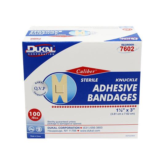 Knuckle Fabric Bandages, 3.8cm x 7.6cm - Dukal (100/box)