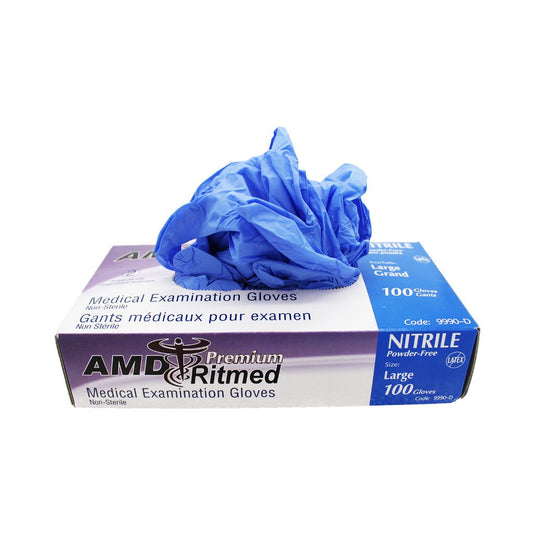 Nitrile Medical Examination Gloves (Non Sterile)- AMD Ritemed