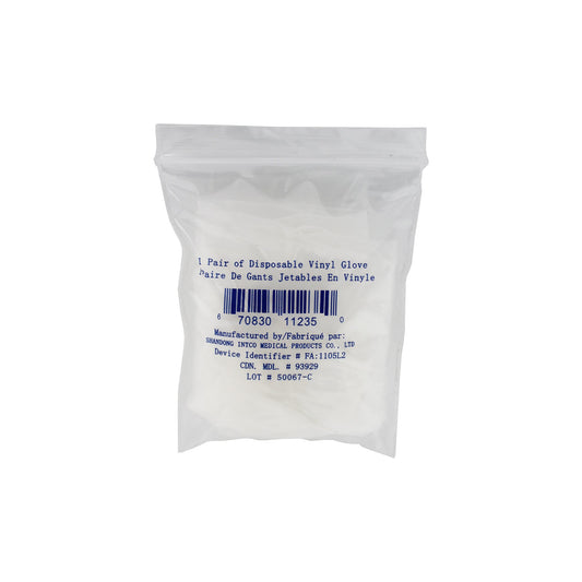 Vinyl Glove 4.5g, Size L, 2PCS/PK