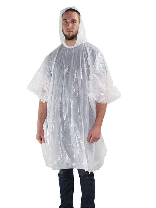 Reusable Hooded Rain Poncho