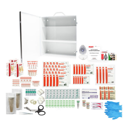 Quebec Regulation Plus First Aid Station with Metal Case/ Trousse de Premiers Soins deluxe