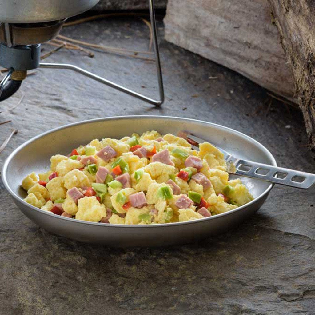 Scrambled Eggs With Ham, Red and Green Peppers - One Serving (Mountain House®)Scrambled Eggs With Ham, Red and Green Peppers Pouch - One Serving (Mountain House®)