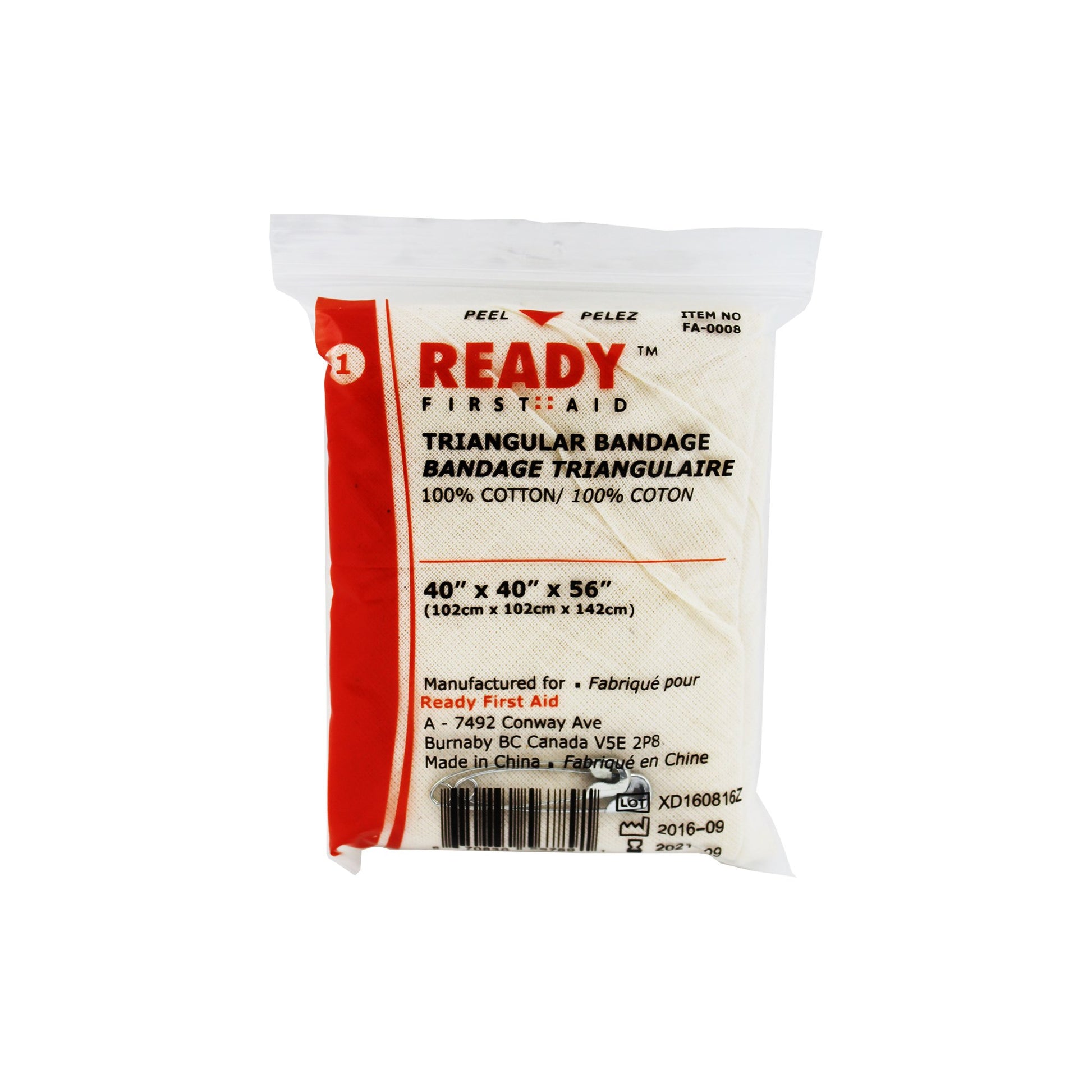 Triangular Bandage 102cm x 102cm x 142cm - Ready First Aid