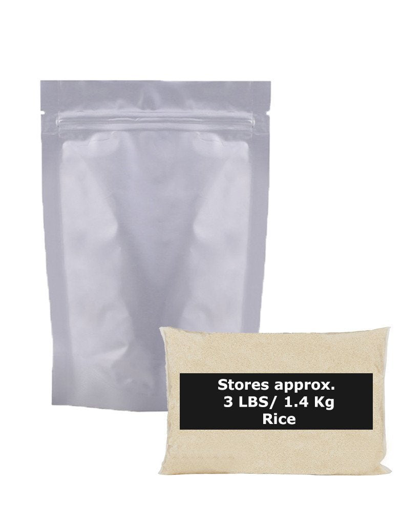1 Gallon Mylar Bag with Ziplock- 5.0 Mil: 25.40cm x 35.56cm x 10.16cm (10 inch x 14 inch x 4 inch)