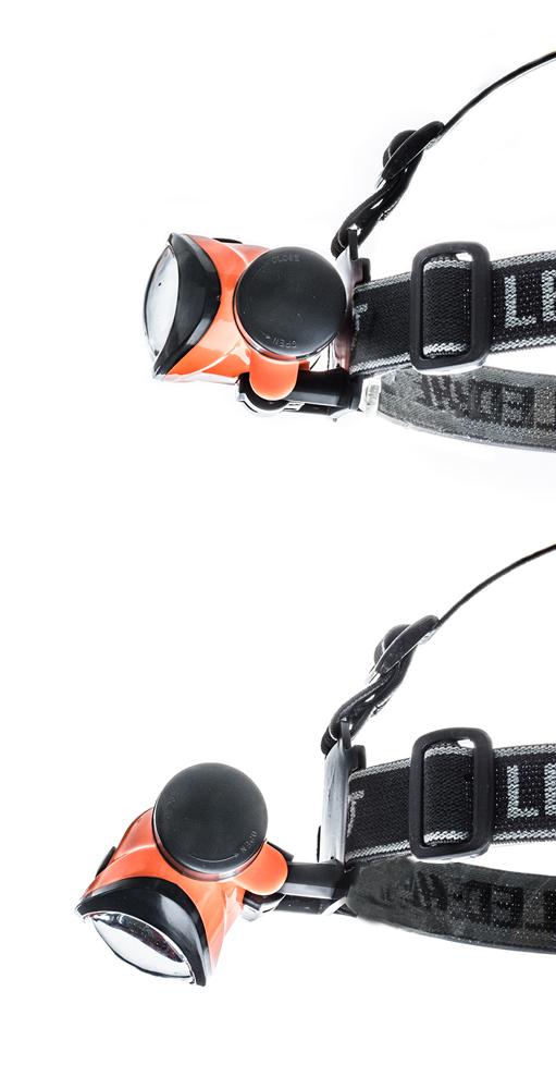 COB LED Headlamp pivoting angle