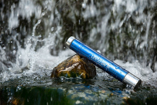 LifeStraw Steel Personal Water Filter with Two-Stage Carbon Filtration