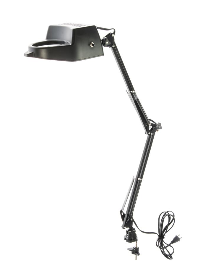 Magnifying Lamp with Clamp Black (2x-Swing Arm)