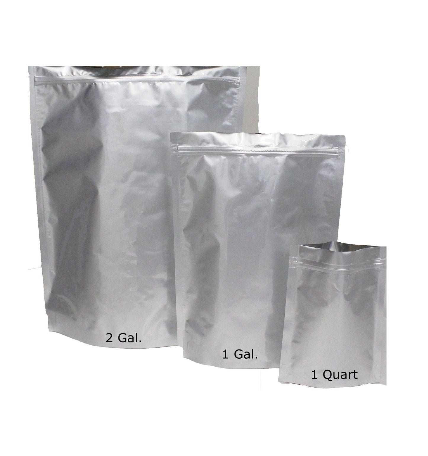 1 Gallon Mylar Bag with Ziplock Case of 50- 5.0 Mil: 25.40cm x 35.56cm x 10.16cm (10 inch x 14 inch x 4 inch)