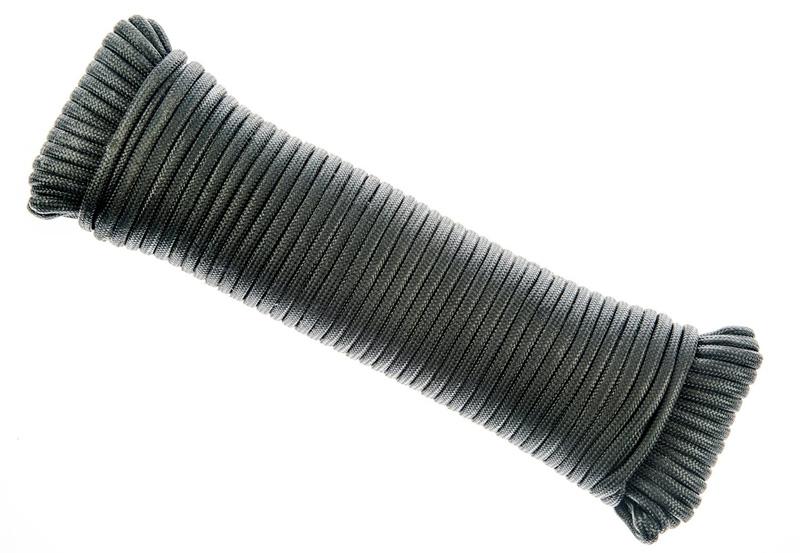 Paracord (Solid Black) - 4mm, 7 Strand Cord, 550 pound Pull Strength
