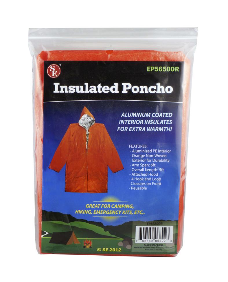 Aluminum Coated Insulated Poncho packaging