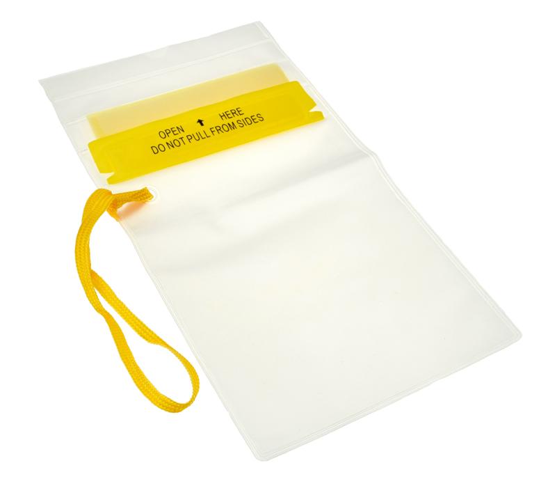 Waterproof Resealable Storage Pouch (5-Inch X 7 1/4-Inch) PVC Material