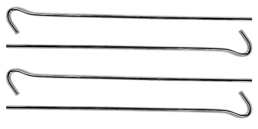 Aluminum Coated Interior Emergency Tube Tent 4" zinc coated pegs