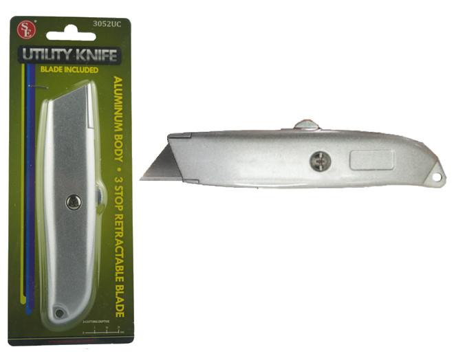 Aluminum Body Utility Knife with Retractable Blade